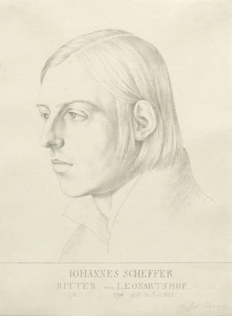 Johann Evangelist Scheffer von Leonhardshoff av Julius Schnorr von Carolsfeld