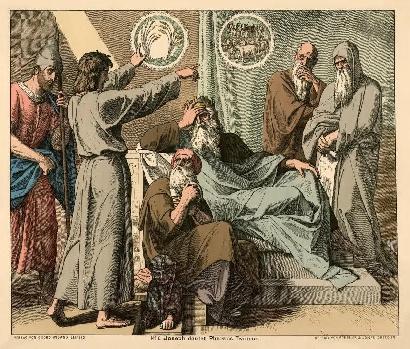 Joseph deutet den Traum des Pharao von Julius Schnorr von Carolsfeld