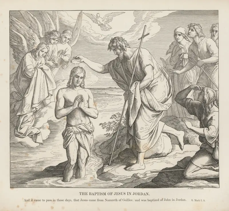 Jesu dop i Jordan av Julius Schnorr von Carolsfeld