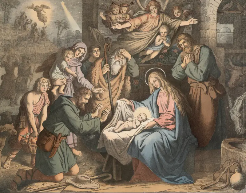 Jesu födelse av Julius Schnorr von Carolsfeld