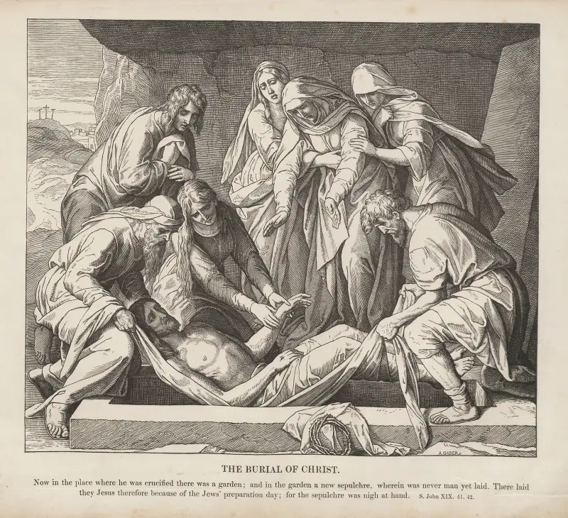 Kristi begravning av Julius Schnorr von Carolsfeld