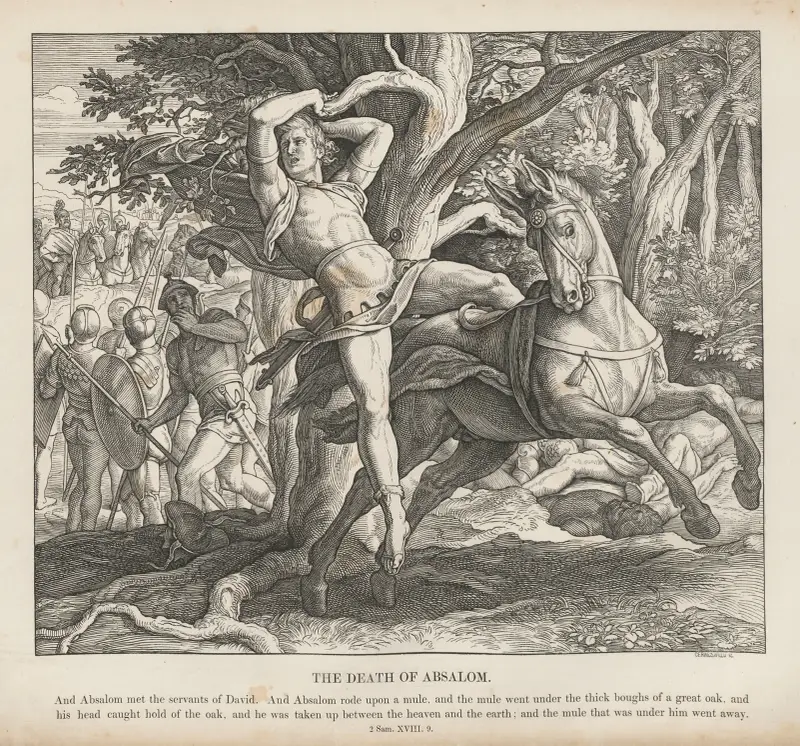 Absaloms död av Julius Schnorr von Carolsfeld