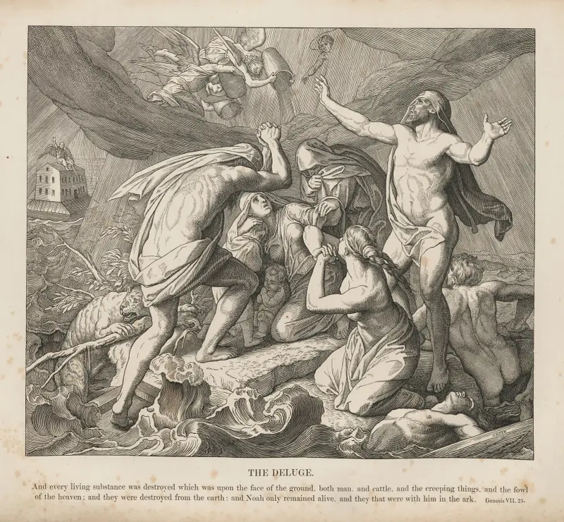 Syndafloden av Julius Schnorr von Carolsfeld