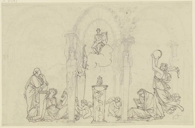 Apollo a múzy, Peter von Cornelius