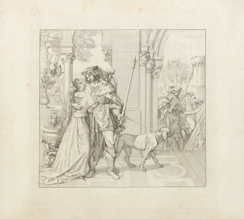 Aventiure von den Nibelungen – Title page av Peter von Cornelius