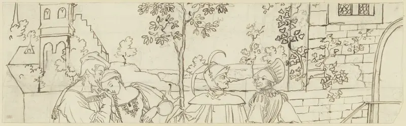 Promenaden i trädgården av Peter von Cornelius