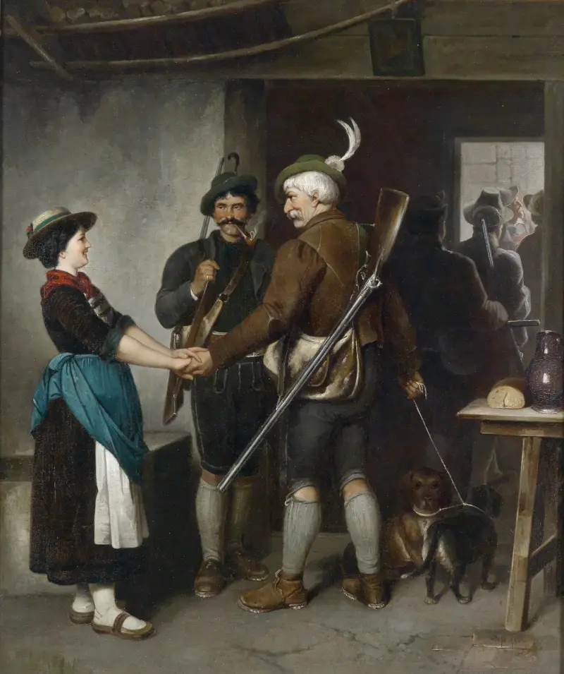 Jägarens avsked av Franz von Defregger