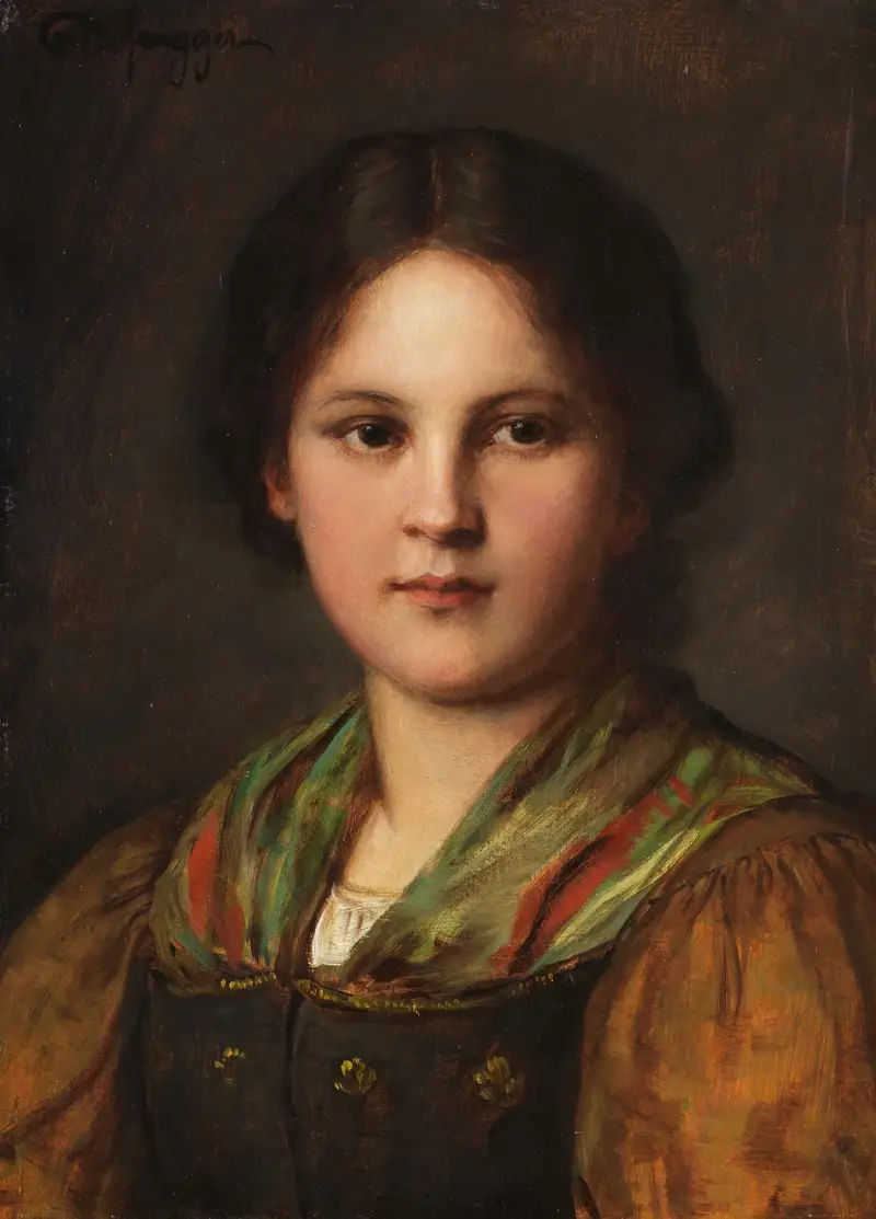 Bondens dirndl av Franz von Defregger