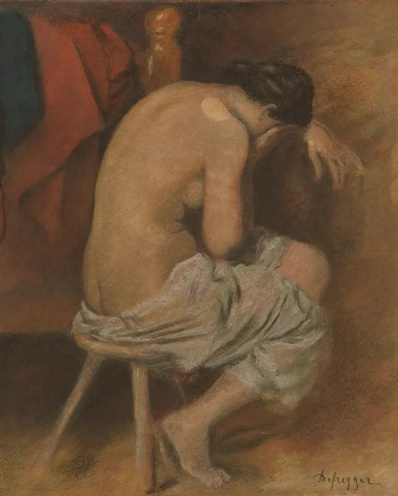 Ryggakt av Franz von Defregger