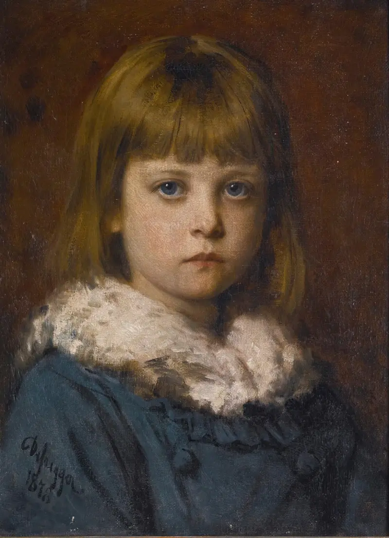The little girl av Franz von Defregger
