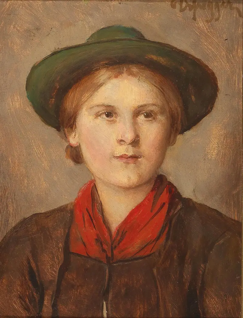 Młoda dziewczyna, Franz von Defregger