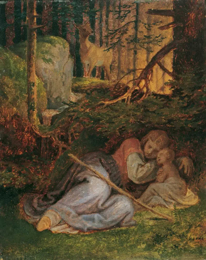Genovevas vila i skogen av Joseph von Führich