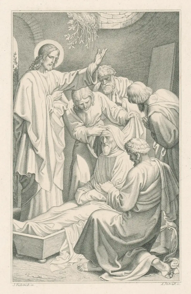 Kristus botar de sjuka av Joseph von Führich