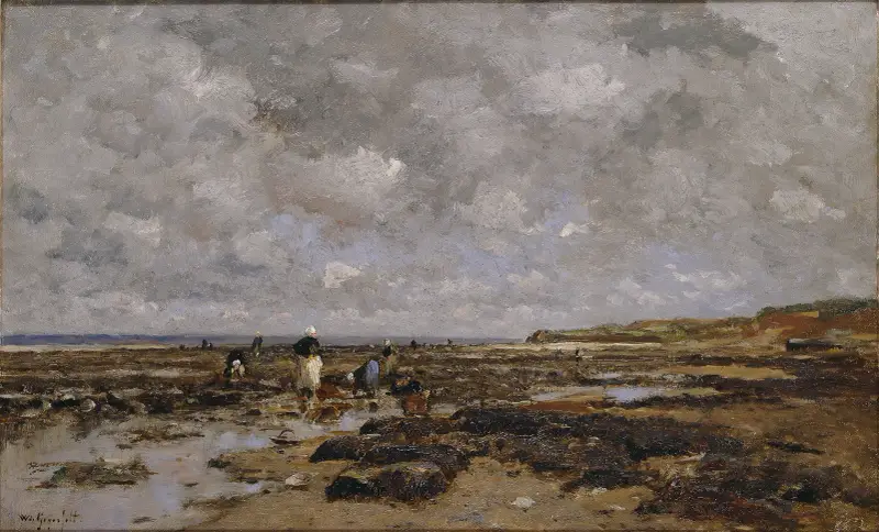 Musselfiskare i Villerville av Wilhelm von Gegerfelt