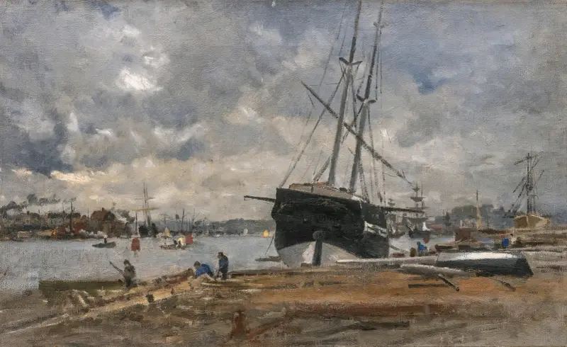Göteborgs hamn på 1880-talet av Wilhelm von Gegerfelt