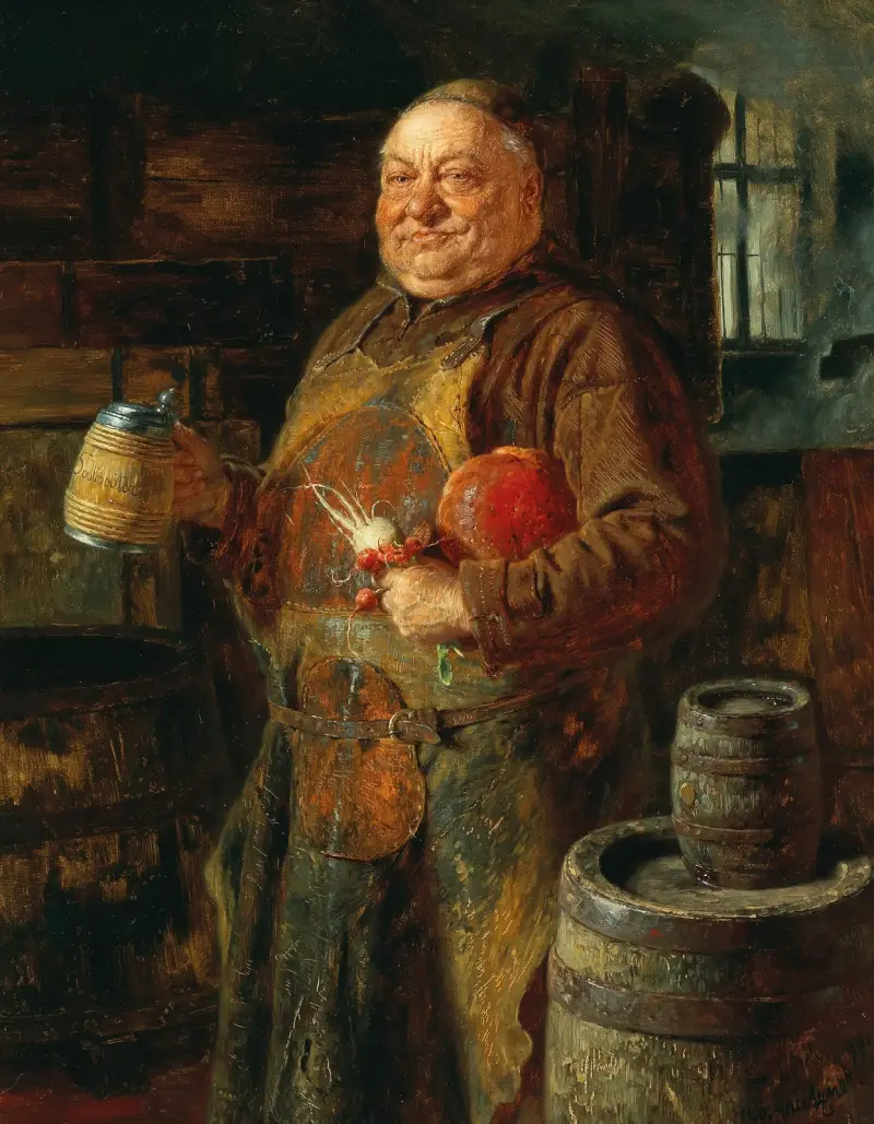 En munk av Eduard von Grützner