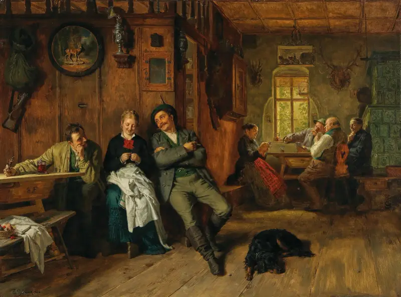 Einfädeln von Eduard von Grützner