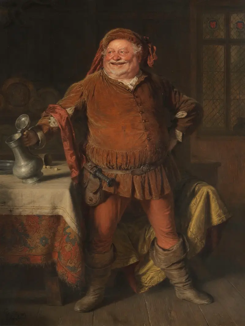 Falstaff av Eduard von Grützner