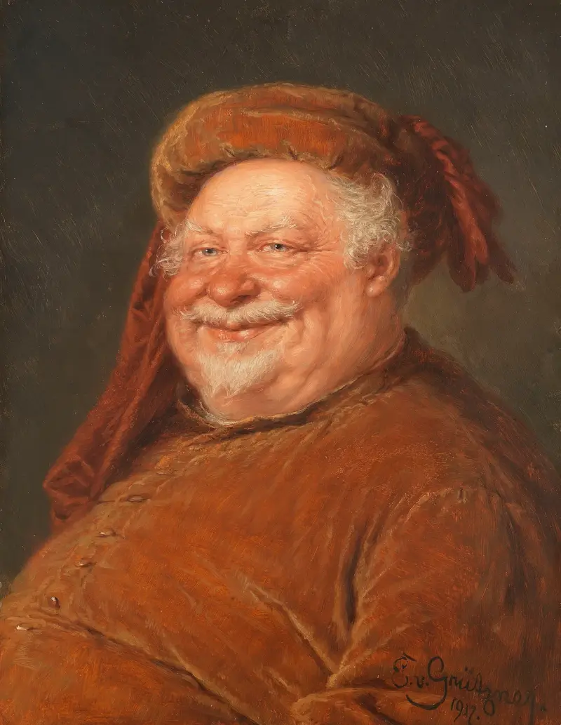 Falstaff av Eduard von Grützner