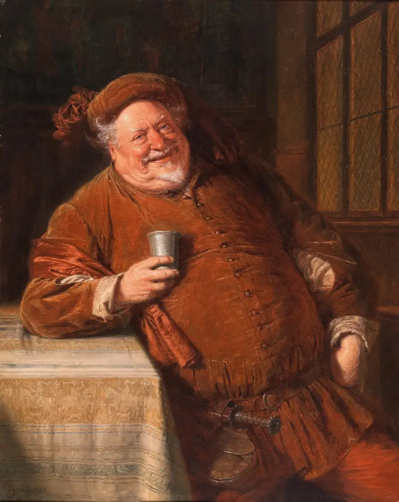 Falstaff II av Eduard von Grützner