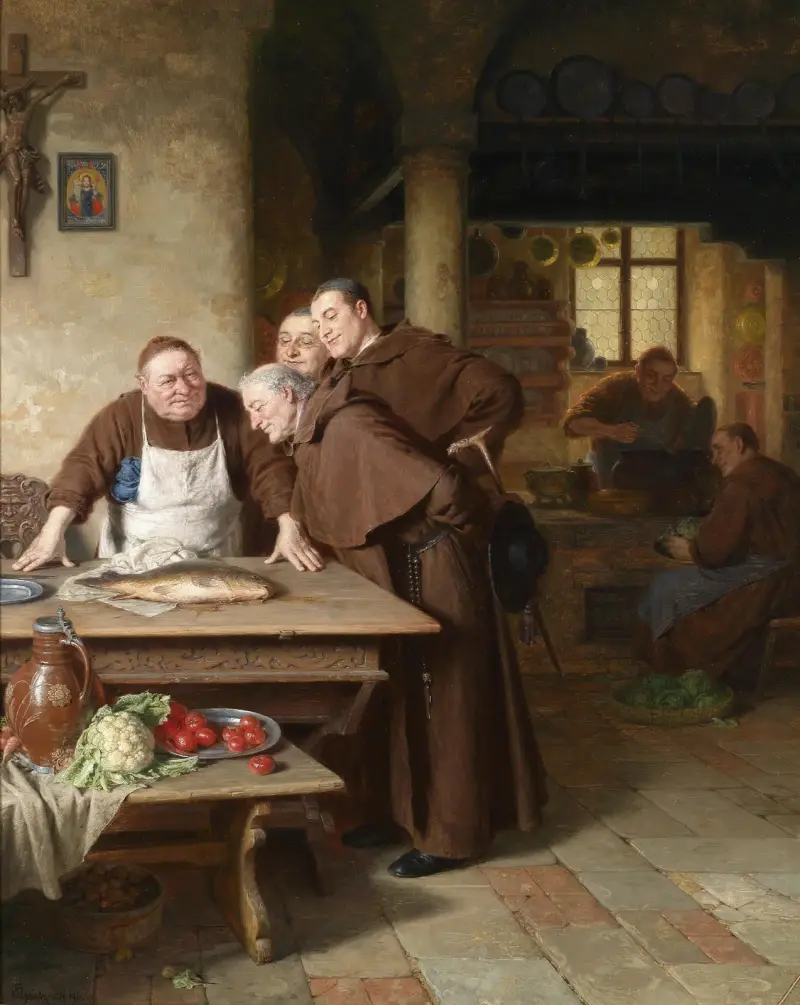 In der Klosterküche von Eduard von Grützner