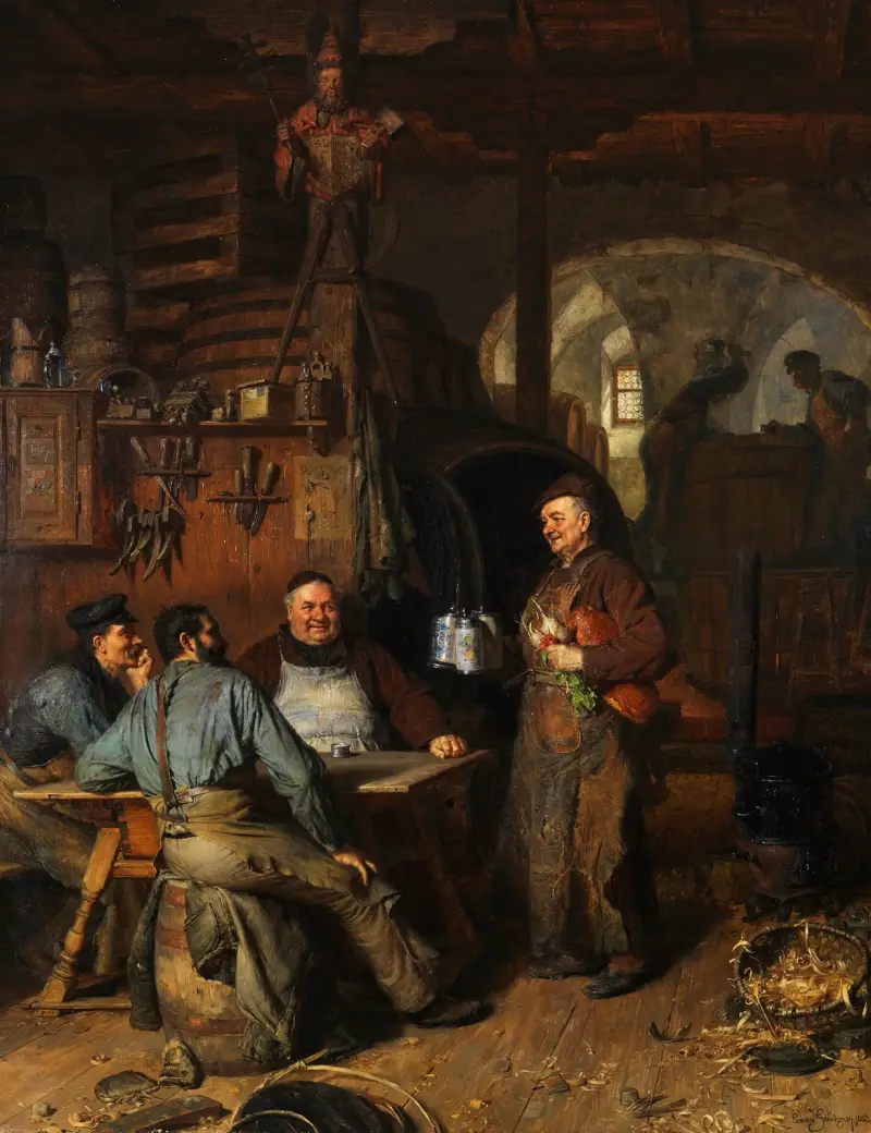In der Klosterschäfflerei av Eduard von Grützner