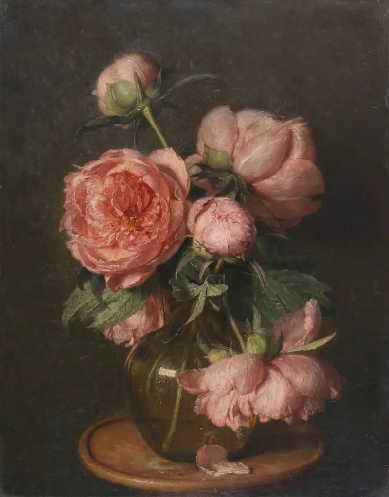 Pfingstrosen von Eduard von Grützner