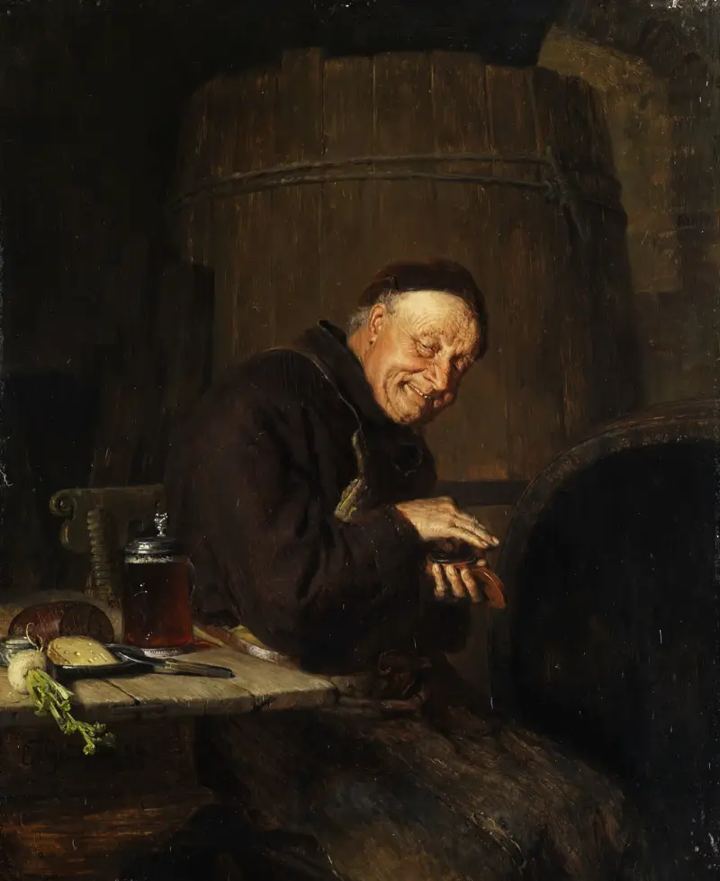 Vor der Brotzeit von Eduard von Grützner