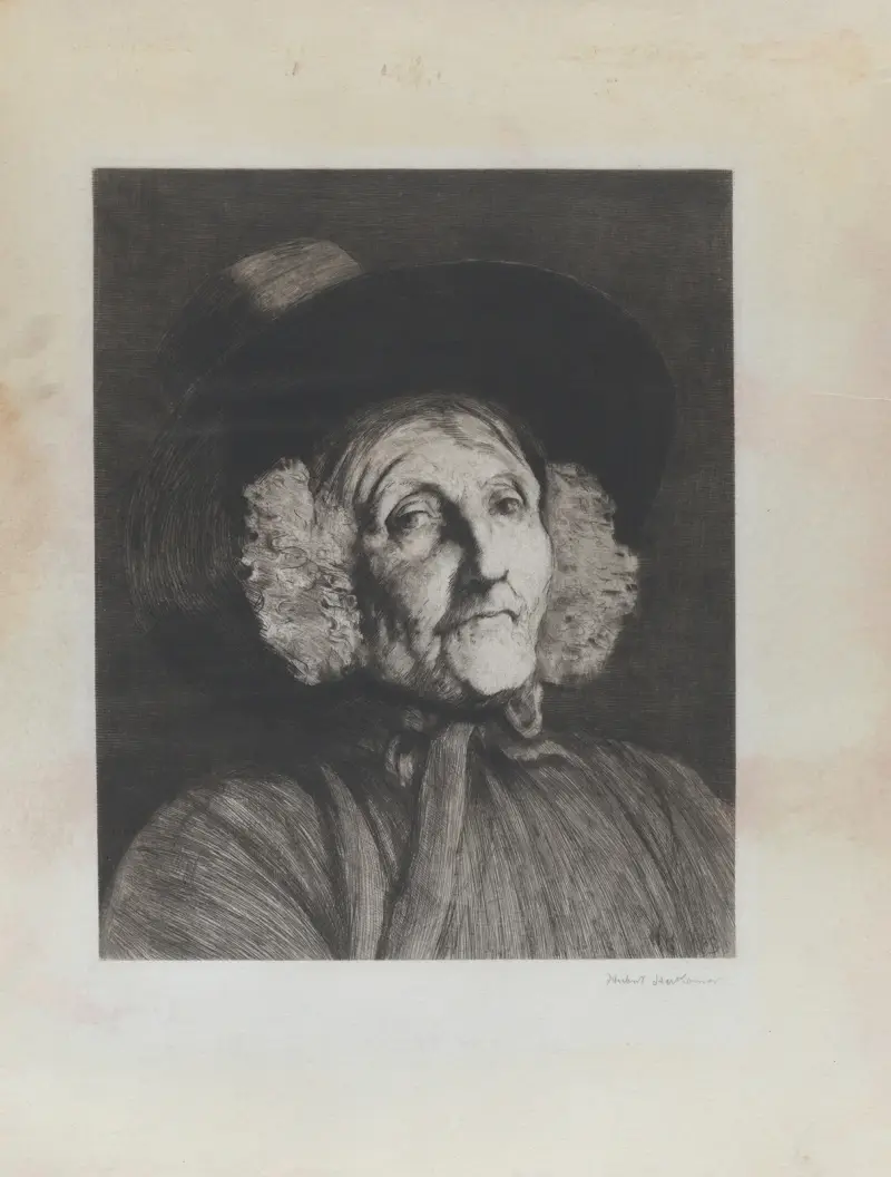A Welsh Woman av Sir Hubert von Herkomer