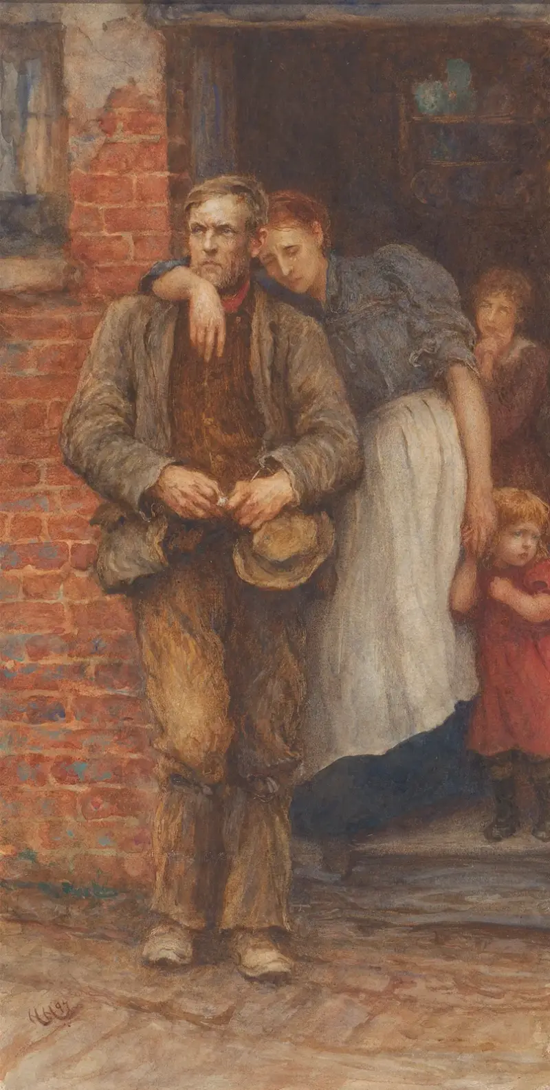 Ve stávce, Sir Hubert von Herkomer