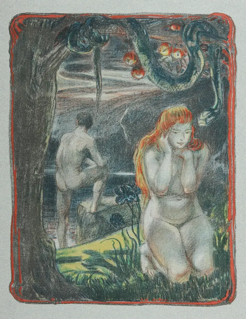 Adam and Eve, 1897 – nr 1 av Ludwig von Hofmann