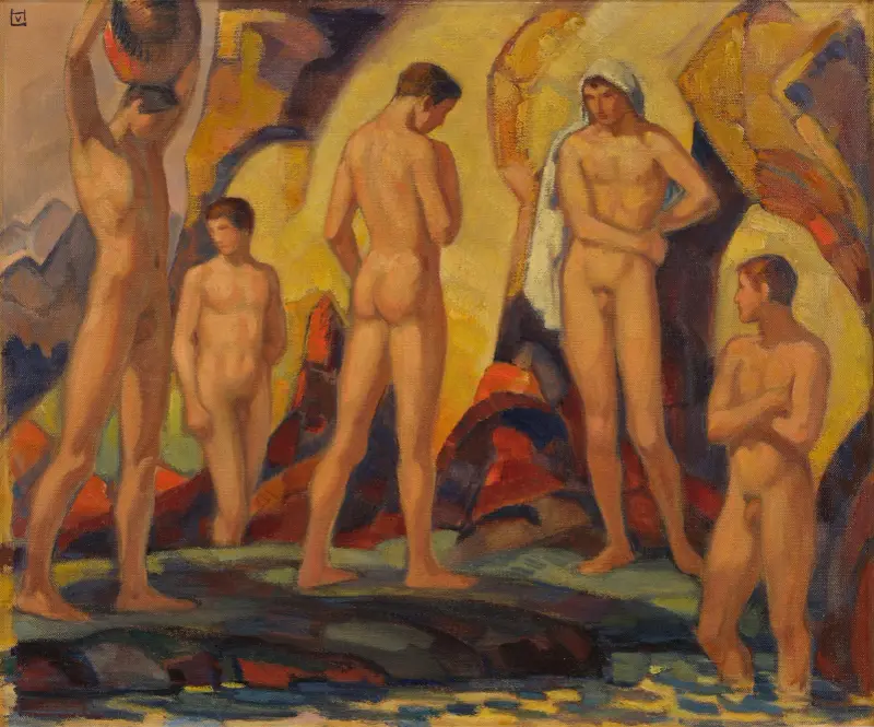 Koupající se, Ludwig von Hofmann