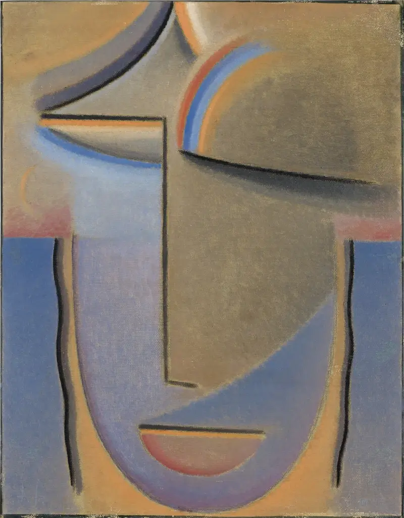 Abstrakter Kopf, Abend von Alexej von Jawlensky