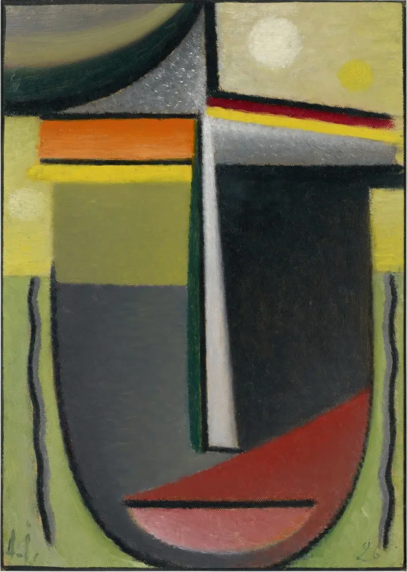 Abstract Head, Inner Vision Green-Gold av Alexej von Jawlensky