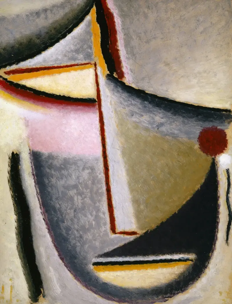 Abstrakter Kopf (Konstruktiver Kopf) von Alexej von Jawlensky