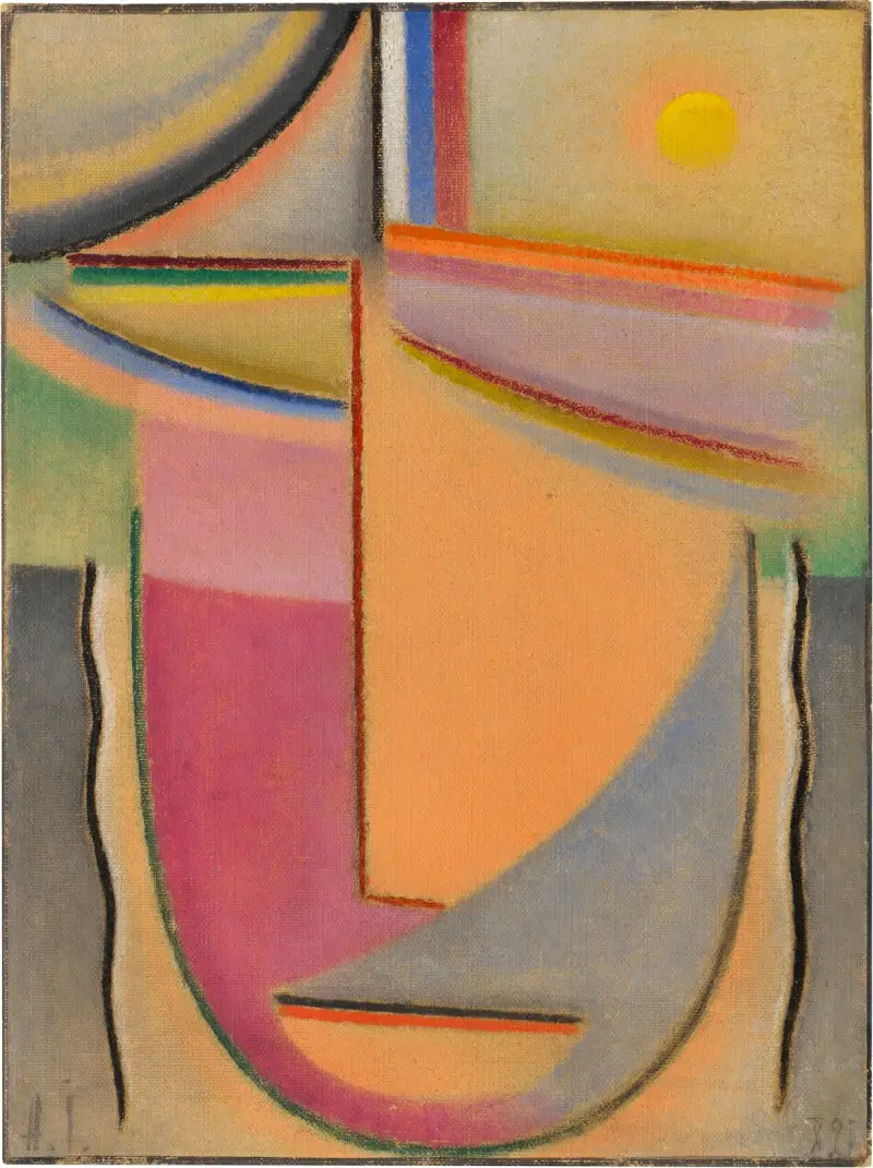 Abstrakter Kopf, 1927 – nr 1 av Alexej von Jawlensky