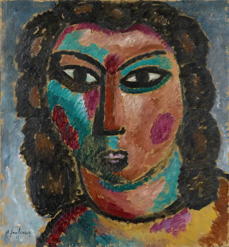 Braune Locken von Alexej von Jawlensky
