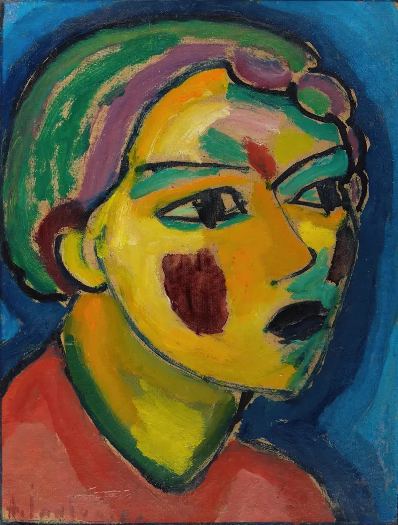 Dichterin (Mystischer Kopf) von Alexej von Jawlensky