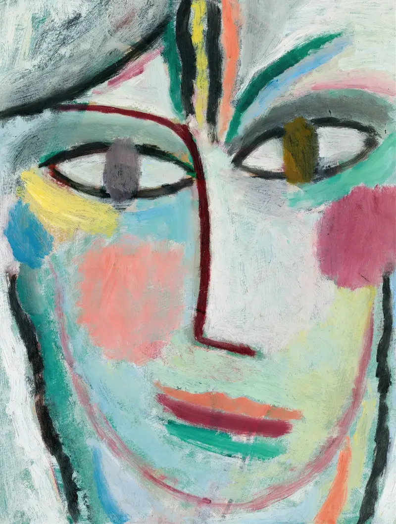 Head Of A Woman, Femina av Alexej von Jawlensky