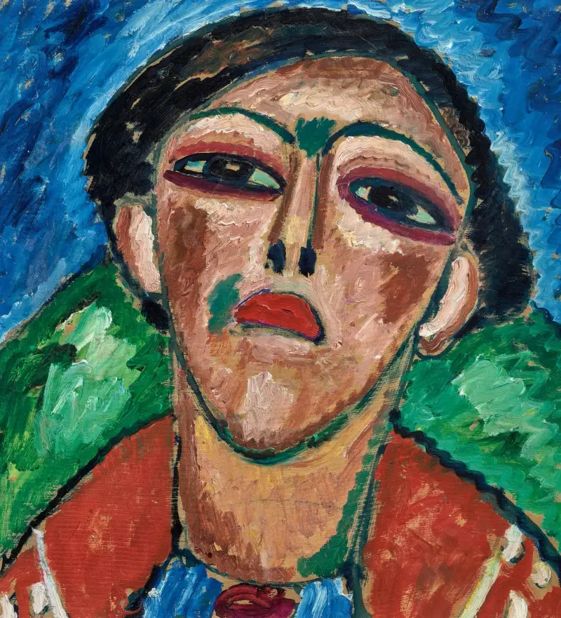 Jünglingsportrait av Alexej von Jawlensky