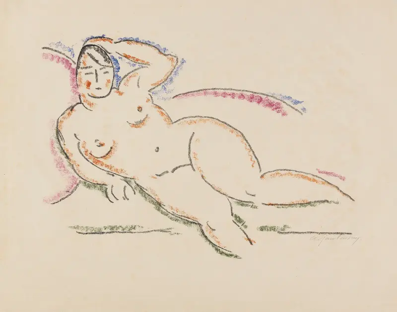 Liegender weiblicher Akt av Alexej von Jawlensky