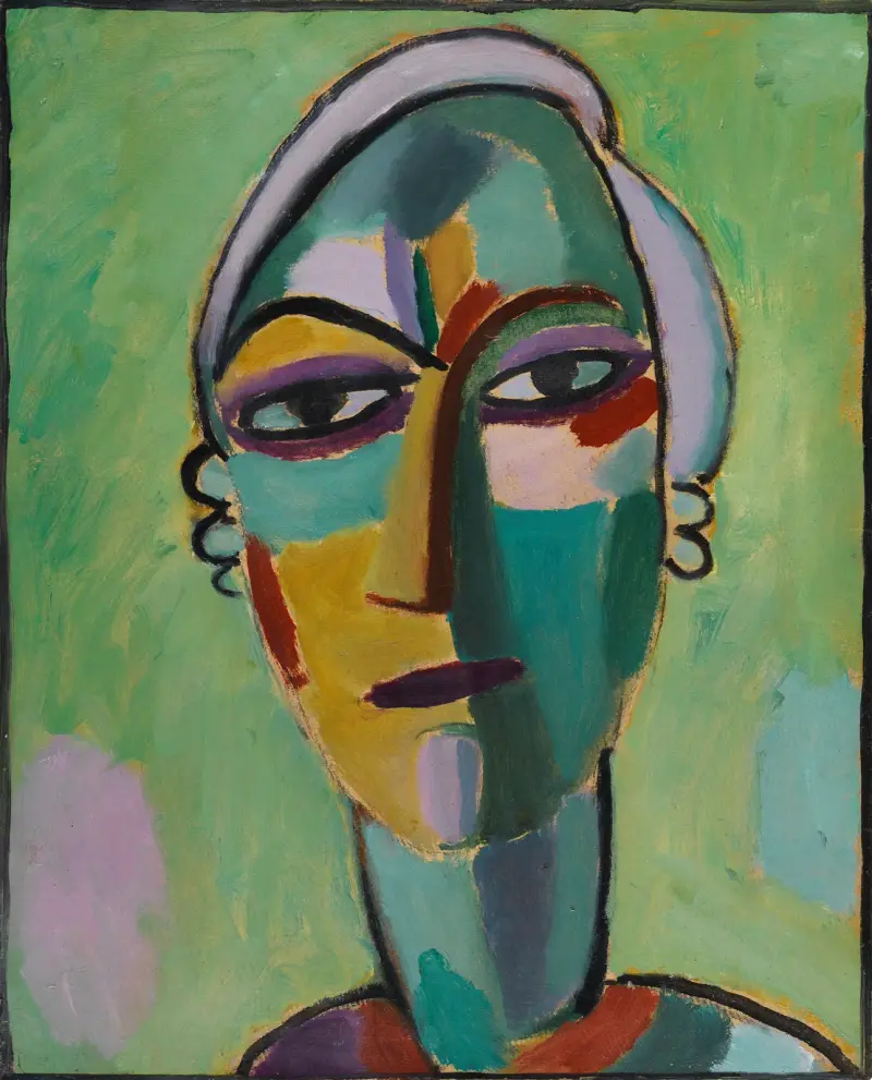 Mystischer Kopf; Galka Fatum – Fate av Alexej von Jawlensky