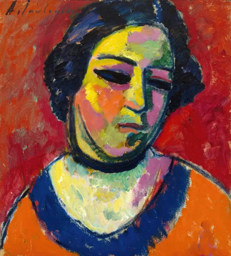 Portrait of a Woman av Alexej von Jawlensky