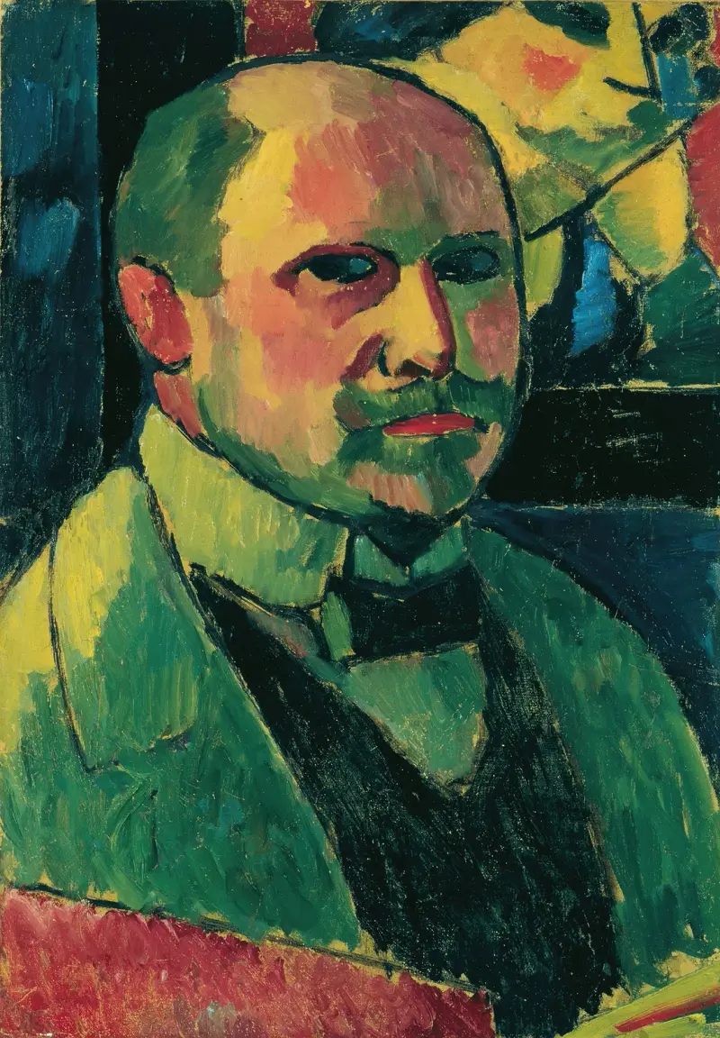 Selbstbildnis av Alexej von Jawlensky