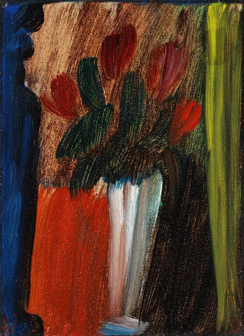 Martwa natura (Kwiaty w białym wazonie), 1936, Alexej von Jawlensky