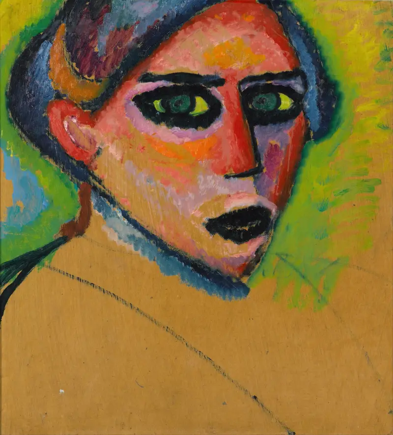 Woman’s face av Alexej von Jawlensky