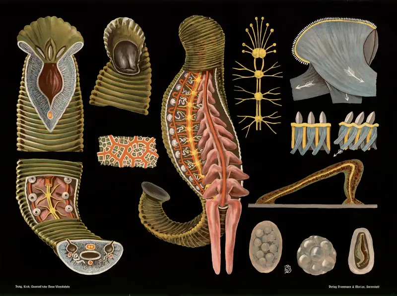 Pijavice lékařská (Hirudo medicinalis), Gottlieb von Koch