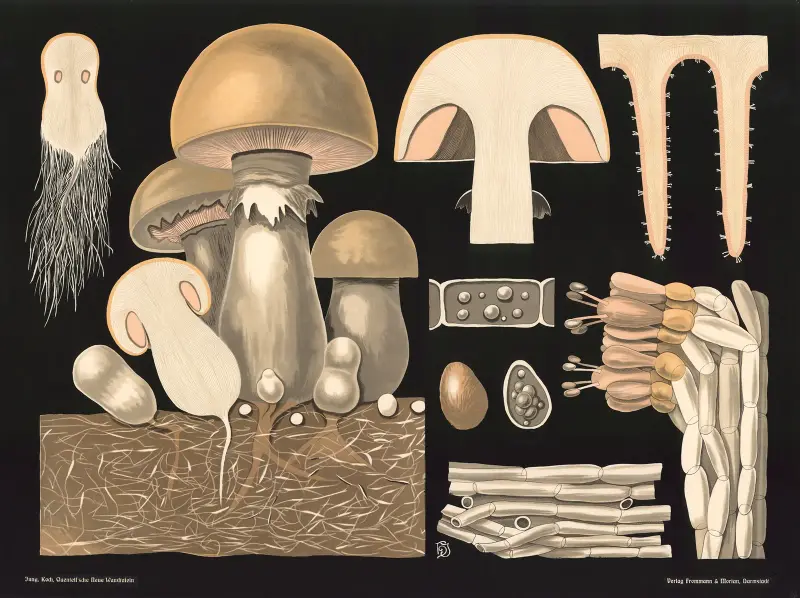 Žampion (Agaricus campestris), Gottlieb von Koch
