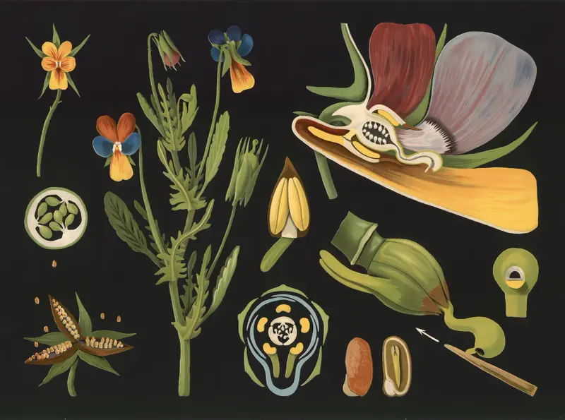Styvmorsviol (Viola tricolor) av Gottlieb von Koch