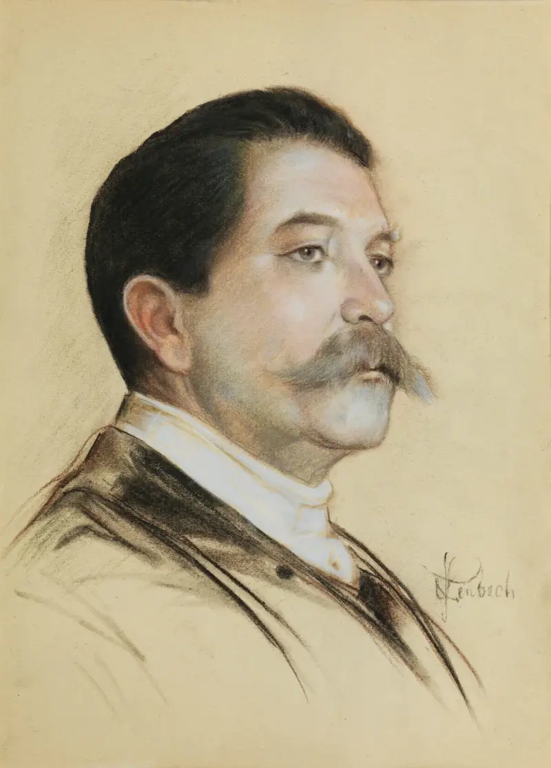 Porträtt av Herbert von Bismarck av Franz von Lenbach